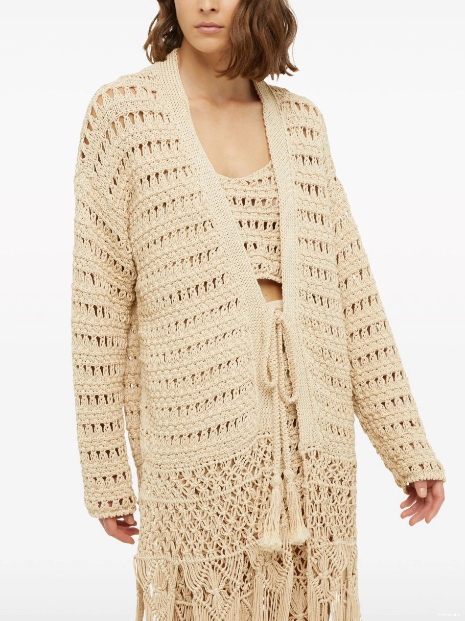 Cheap India Letter Alanui Love to Women crochet cardigan 0819